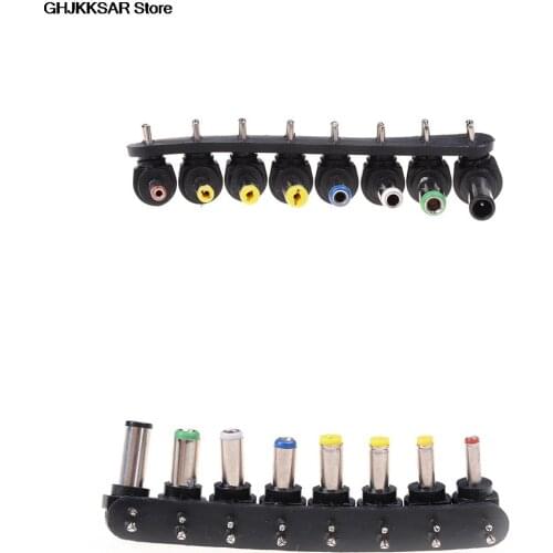 8Pcs/set Universal For Notebook Laptop AC DC Power Supply Charger Adapter Tips Jack Connector For Charging Plug For Tablets PC