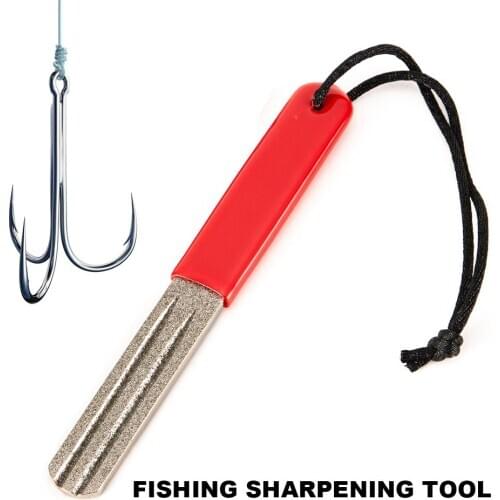 1 Pcs Diamond Fishing Hook Hone Fishhook Sharpening Grinding Fishing Tackle Accessories Fishing Hook Sharpening Tool