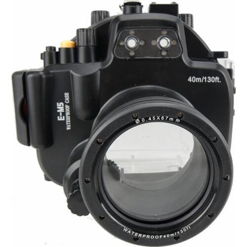 Meikon 40M Waterproof Underwater Camera Housing Diving Case for Olympus E-M5 EM5 (12-50mm) (12-40mm)