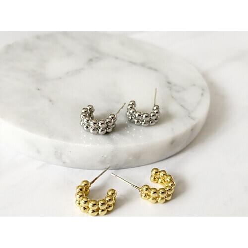 DAVINI Minimalist Golden Stud Earrings Geometric New Korean Earrings Stud For Women OL Style Brincos Jewelry Gifts MG178