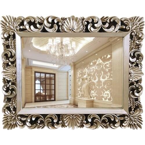 European Style Classic Bathroom Mirror Wall Decor Living Room Ornaments