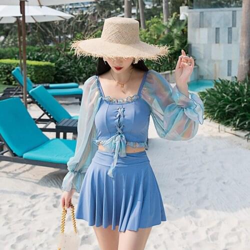 Swim Suit Women Swimwear Plus Size Tankini Swimsuit Push Up Mayo High Waist Separate Female Surfing 2021 New Split Skirt Bottoms