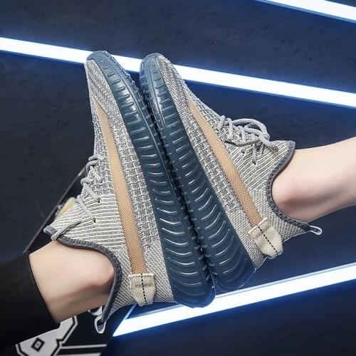 Flying woven coconut shoes 350v2 mens and womens same couple shoes quality mens shoes cover upper womens sports shoes