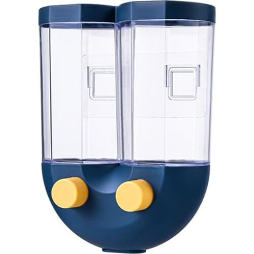 Push-type Wall-mounted Cereals Storage Tank Kitchen Waterproof Sealed Tank Grains Dispenser Tank Drop Shipping Cozinha