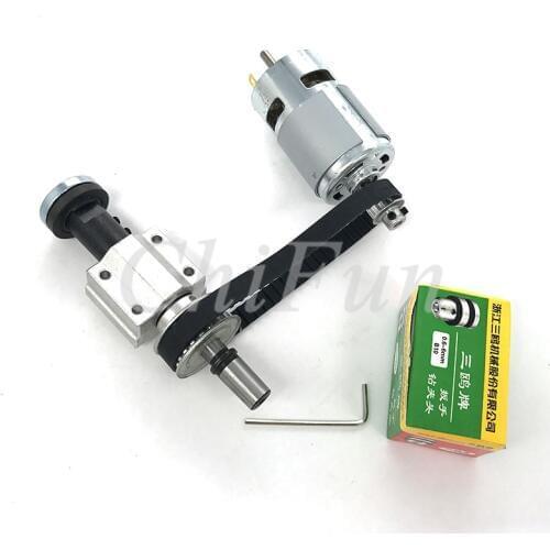 DIY bench saw spindle precision micro table saw + 775 DC motor strong magnetic + 118XL synchronous belt + Synchronous wheel