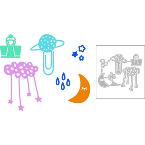 2020 New Star Moon Sun Embossing Metal Cutting Dies For DIY Decoration Album Greeting Card and Paper Cut Scrapbooking No Stamps