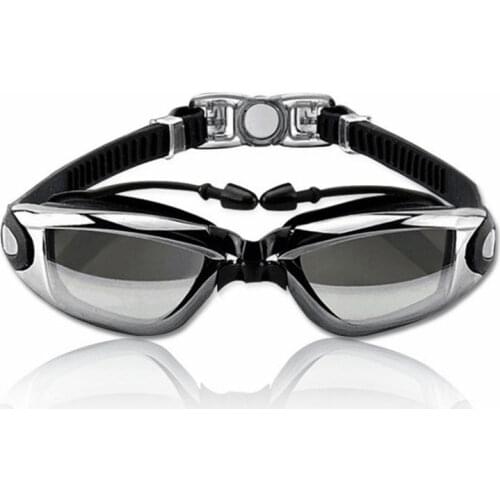 Swimming goggles earplugs professional adult silicone swimming pool waterproof and anti-fog optical glasses for men and women