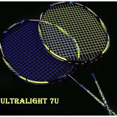7U 67G 100% T700 Carbon Fiber Badminton Rackets Strings 22-30LBS G4 Professional Super Light Racquet Sports Bag Padel Adult