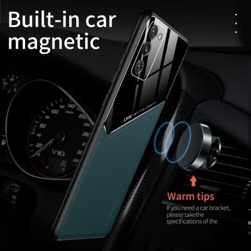 Luxury Silicone Car Magnetic Holder Phone Case For Samsung Galaxy Note 20 A71 A51 A70 A10 Ultra-thin Leather Protection Cover