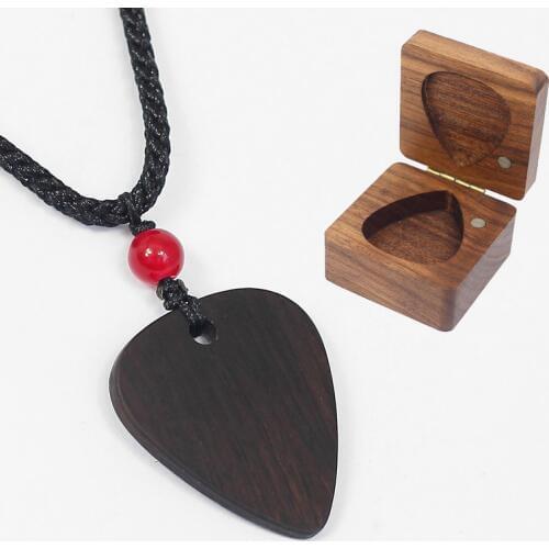 Sandalwood manual solid wood Guitar Pick Necklace Pick Pendant Plectrum Necklace wood
