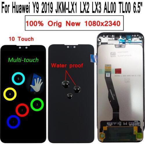 Shyueda IPS 100% Orig New 6.5" For Huawei Enyoy 9 plus Y9 2019 JKM-LX1 LX2 LX3 AL00 TL00 LCD Display Touch Screen Digitizer