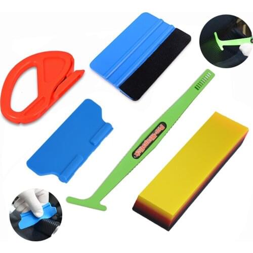 EHDIS Vinyl Wrap Car Accessories Tools Kit Auto Wrapping Scraper Carbon Film Magnetic Squeegee Cutter Knife Window Tinting Tools