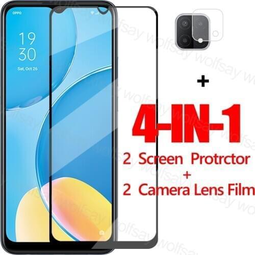 Full Glue Glass For OPPO A15 Screen Protector For OPPO A15 A53 A32 A33 Realme 7 Pro Tempered Glass Protective Film For OPPO A15