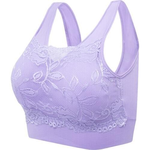 Women Lace Bra French Style Bralette Seamless Push Up Great Elastic Breathability Sexy Soft Underwear Large Size S-2XL