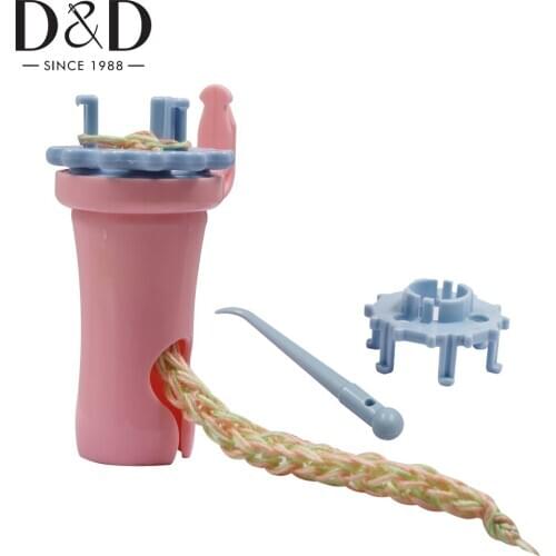 1 Set Plastic Knitting Dolly Rope Braided Yarn Wool Knitter DIY Doll Loom Craft Kit Weaving Tool Accessory