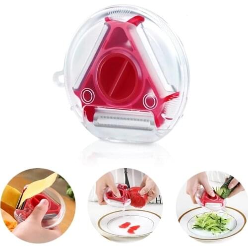1PC Trio Peeler Set Slicer Stainless Steel Kitchen Accessories Vegetable Fruit Peel Blade Gadgets Veggie Bullet 3 In 1 Cooking