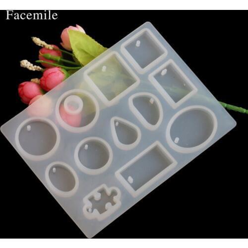 12 Designs Silicone Mold Chocolate Biscuit Cake Decorating Sugarcraft Handmade Soap Candle Candy For Jewelry 50-321