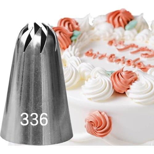 1 Pcs 46*30mm Large Size Icing Nozzle Decorating Tip Sugarcoat Cake Decoration Baking Tools Kitchen Bakeware #336