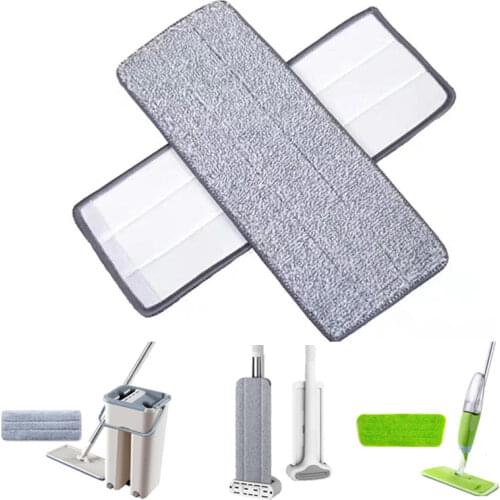 Microfiber Mop Cloth Pad Rag Cleaning For Mop Bucket Spray Mops Washable Replace Reusable Cleaning Pads 5pcs/10pcs