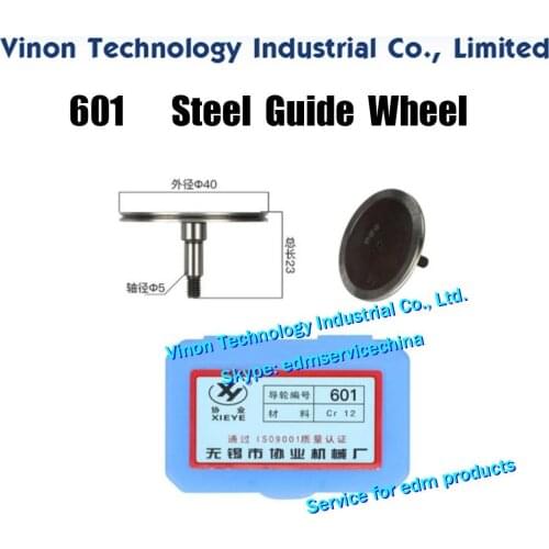 601 Steel Guide Wheel (1 Pair=2PCS) XieYe Brand.Spare Parts.OD. 40mm, Axis dia.5mm,Total length 23mm.High Precision Guide-Pulley