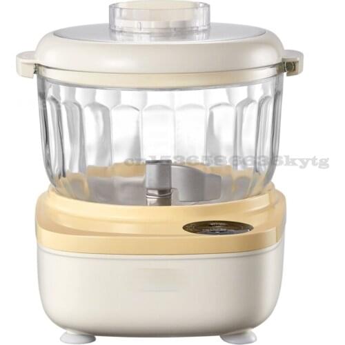Automatic Dough Mixer Household Small Baking Kneading Machine Transparent Glass Non-stick Desktop 2L Electric Dough Machine