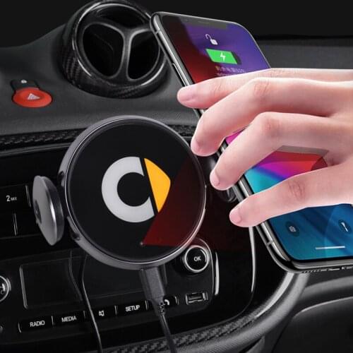 Car Wireless Charging Mobile Phone Holder For Smart 453 451 450 Fortwo Forfour Car Accessories Interior Mobile Navigation Stand