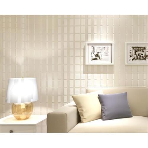 Beibehang Modern minimalist 3D stereo concave and convex lattice mosaic wallpaper non-woven bedroom living room papel de parede