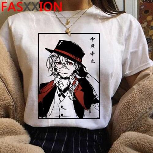 Bungou Stray Dogs Chuuya Nakahara summer top women kawaii print grunge harajuku kawaii harajuku tshirt clothes harajuku