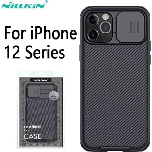 For iPhone 12 11 Pro Max Case Nillkin CamShield Pro Magnetic Case Slide Camera Cover for 12Mini Lens Protection Casing