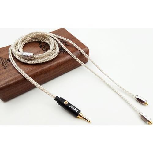 Diy upgrade cable Single crystal grain copper Music ribbon 8share se535 IM50 ue18 w4r hd600 HD650