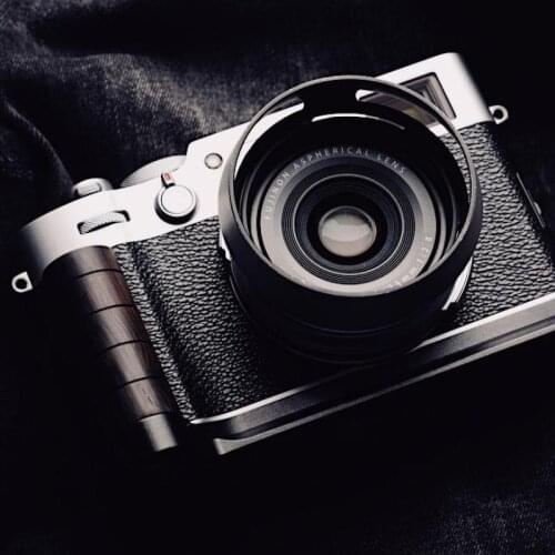 For Fuji X100V Fujifilm X-100V Handmade Wood Hand Grip Quick Release L Plate Bracket