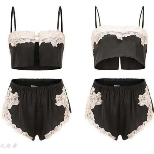 Женские атласные пижамы ideaCCSZ China At AliExpress