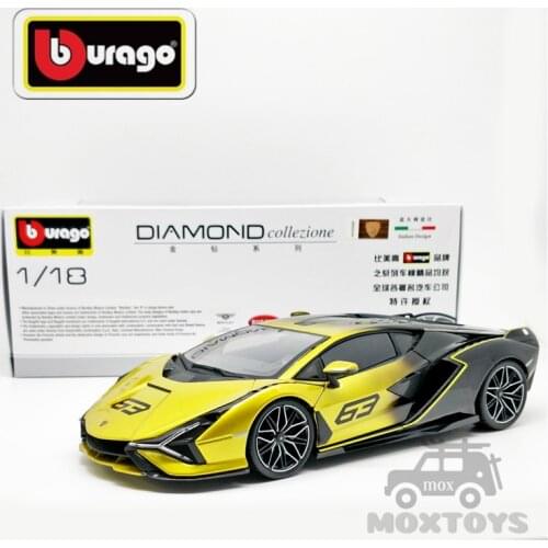 Bburago 1:18 Lambo Sian FKP 37 Diecast Model Car