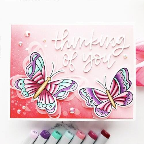 Metal Cutting Dies Cut Die Mold Blessing Words Letter Decoration Scrapbook Paper Craft Knife Mould Blade Punch Stencils Dies