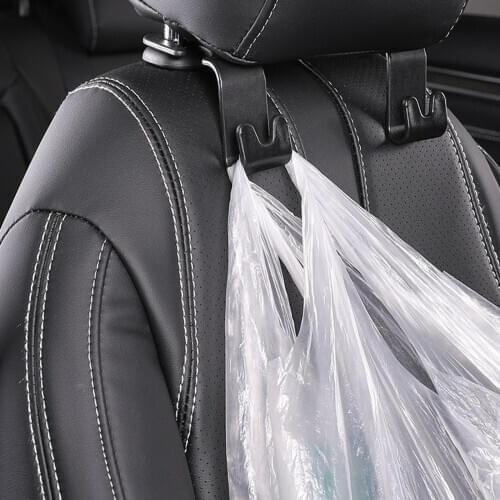 Set of 4 Car Back Seat Headrest Hook er,Uiversal for Handbag Purse Coat,Organizes Effectively
