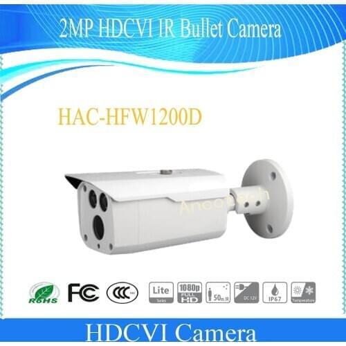 Free Shipping Original DAHUA Security CCTV 2M HDCVI IR Bullet Digital Video Camera IP67 DH-HAC-HFW1200D-S4