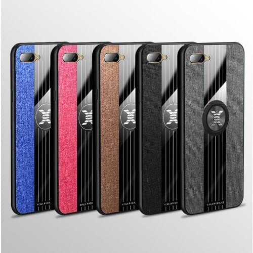 Magnetic Ring Stand Phone Cases for OPPO R17 Rx17 Neo AX7 Pro Coque Capa R17Neo RX17Neo Ax7Pro Luxury Hard Cloth Slim Back Cover