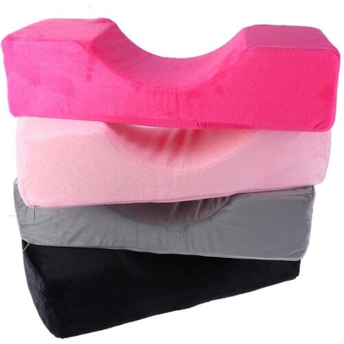Lash Pillow Neck Support Eyelash Pillow Soft Grafting Eyelashes Memory Foam Eyelash Extension Pillow With Pocket Makeup Salon