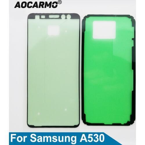 Aocarmo Front LCD Display Screen Frame Adhesive Back Battery Cover Sticker Glue Tape For Samsung Galaxy A8 ( 2018) A530