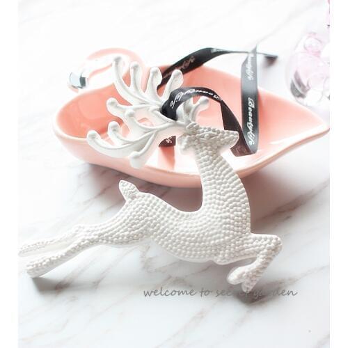 Christmas running elk silicone molds fondant mold DIY for cake decorations mould car pendant aroma stone moulds