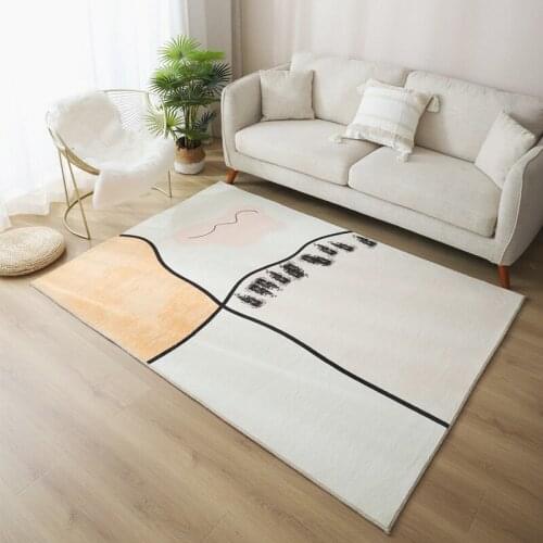 Modern Fur Soft Plush Large Carpets for Living room Geometric Kichen Carpet Mats Non-Slip Sofa Beside Big Area Rugs Floor Mat