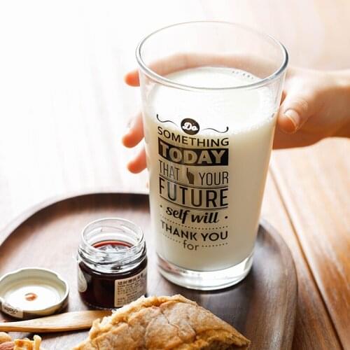 Unique Round Nordic Glass Cup Heat Resistant Large Capacity Water Cups Breakfast Copos De Vidro Kitchen Dining Bar EB5BLB