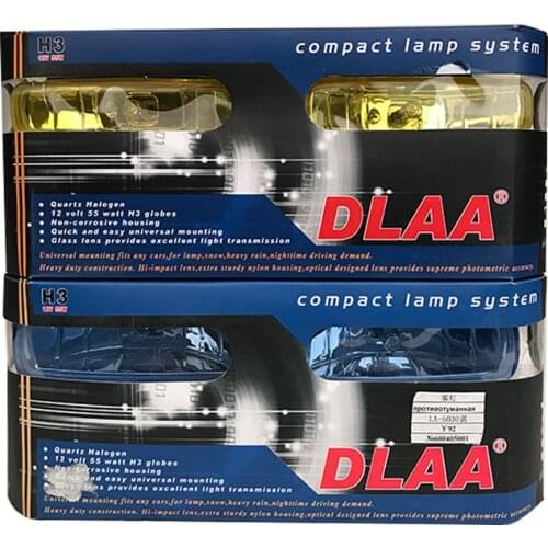 Universal Car Fog Light Automobile Fog light Front Bumper Roof SUV Boat Install Use Crystal lamp 2 Color High Quality