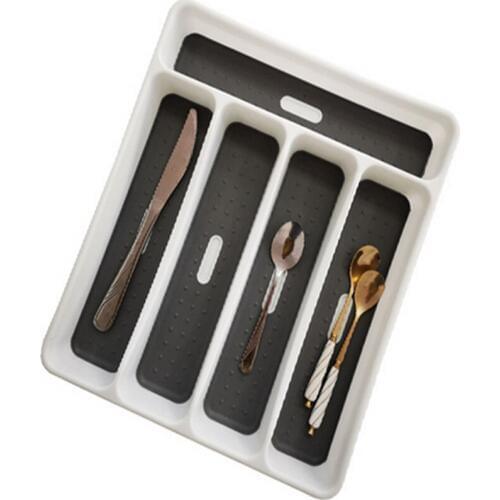 Drawer Fast drain cutlery storage box plastic cutlery storage tray separation 28.4*32.2*4.7cm