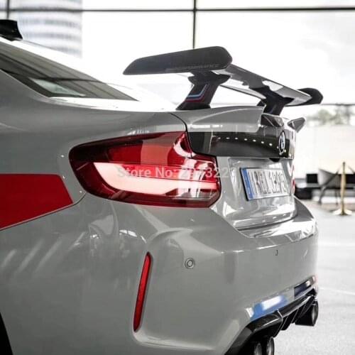 For BMW M1 M3 M4 M5 M6 F10 F30 G30 GT M Performance Style Carbon Fiber Rear Spoiler Wing Trunk Boot Cover Universal Style