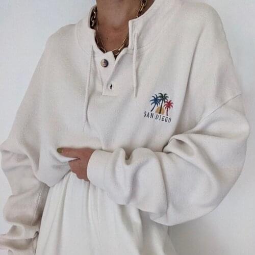 B-TOTO American Retro Beige Lace-up Collar Sweater Women Tide Ins Spring And Autumn Thin Section Niche Design Sense