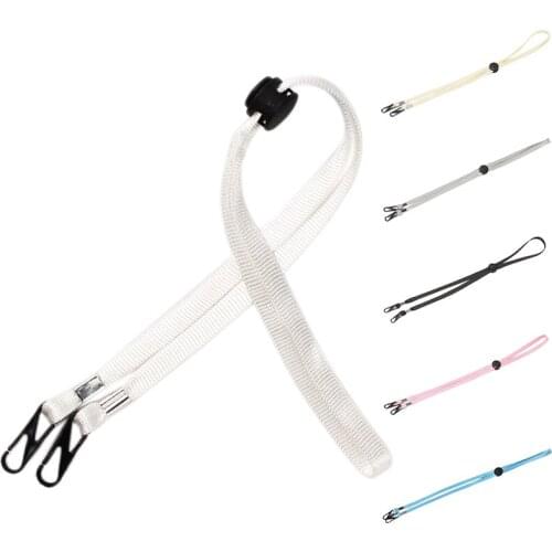 1PC Mask Hanging Rope Face Mask Lanyard Disposable Mask Lanyard Holder Adjustable Traceless Ear Hanging Rope