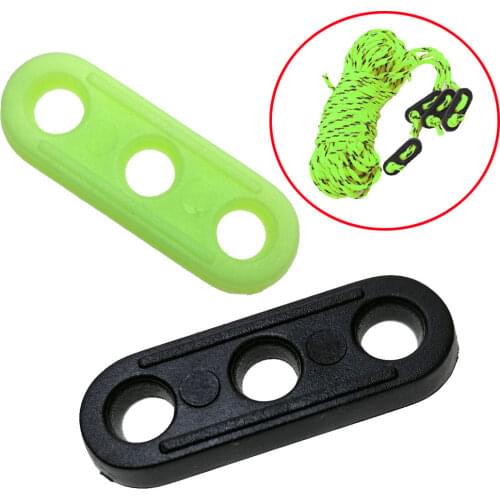 10-70Pcs Luminous Tent Guyline Runners Sliders Camping Awning Guy Line Rope Tensioners