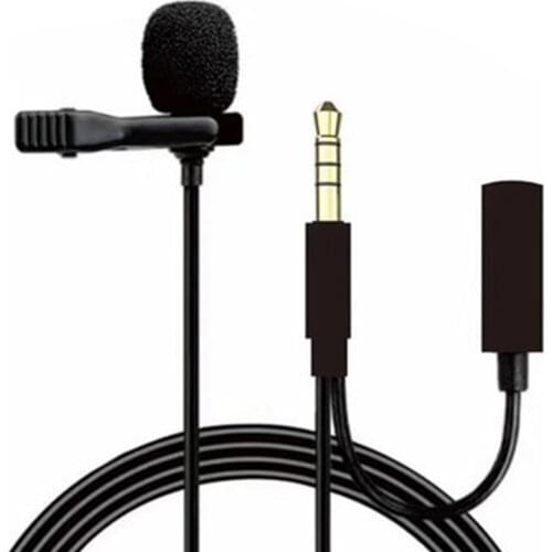 2 in 1 Live Recording Monitoring Omni-directional Clip Microphone Karaoke Interview Recording Portable Microphone For Phone