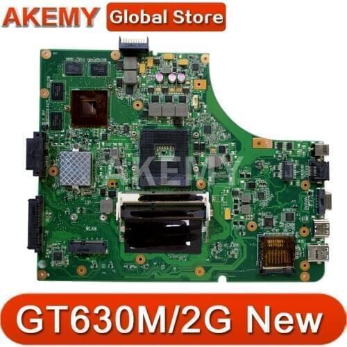 Akmey New K53SM mainboard For ASUS K53SC X53S K53SV K53SJ P53SJ K53S laptop motherboard W/ GT630M/2GB GPU